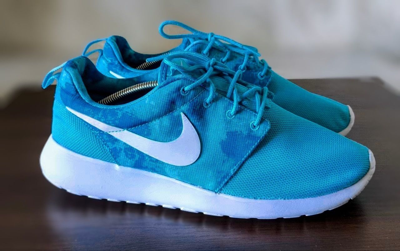 Летние беговые кроссовки Nike Roshe Run Blue Men's 42.5