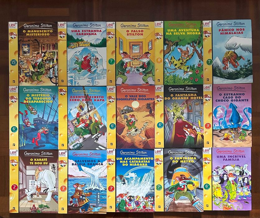 Livros Geronimo Stilton (15€ os 15 livros)