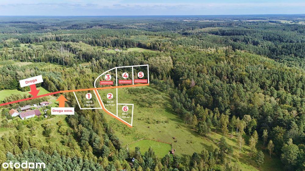 Działki blisko jezior - Idealne miejsce na Twój dom na Mazurach