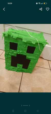 Piniata urodziny creeper Minecraft do rozbijania