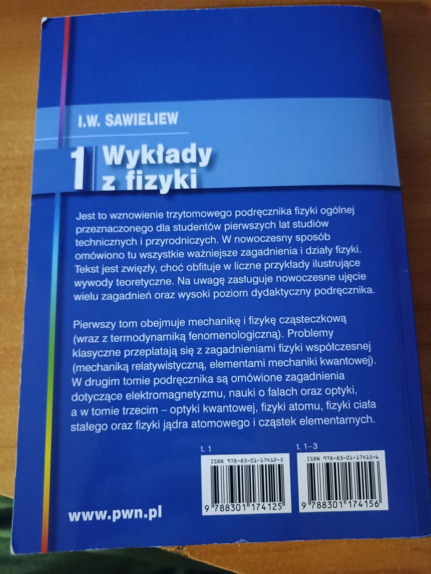 "Wykłady z fizyki 1. Mechanika. Fizyka cząsteczkowa" I. W. Sawieliew