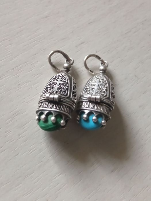 Ладанки, серебро с камнем