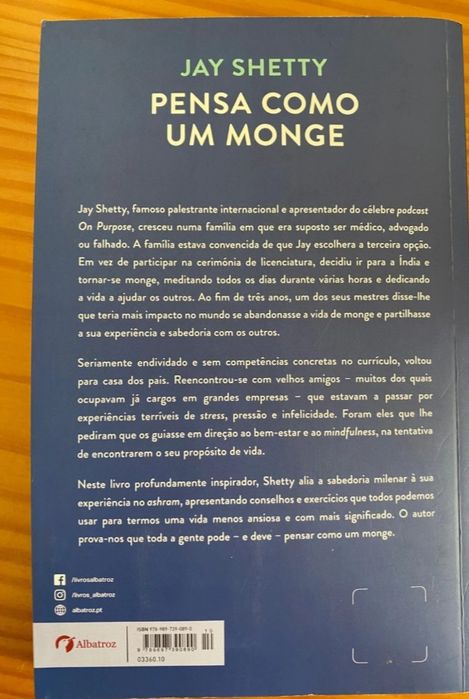 Livro "Pensa como um Monge"