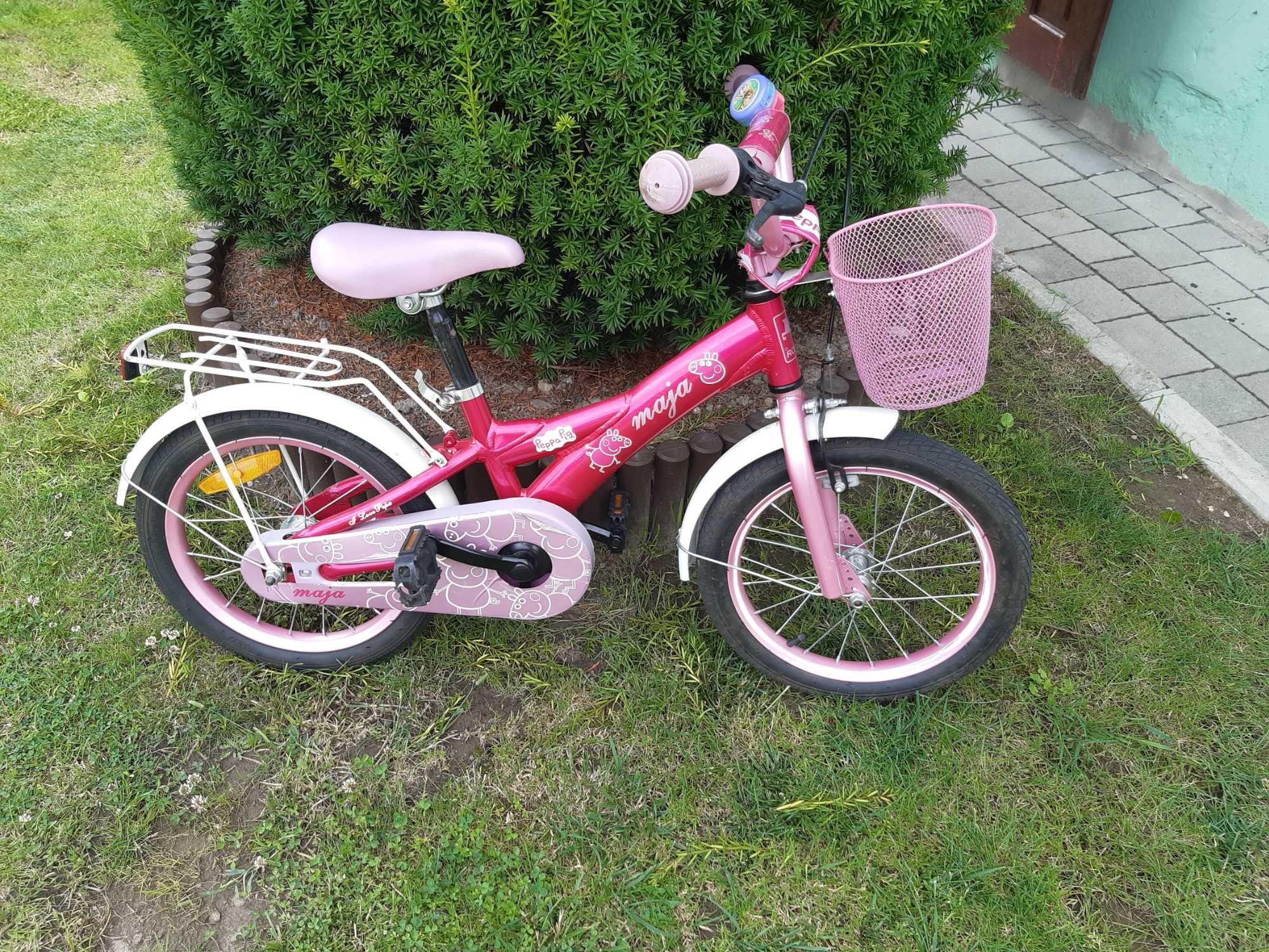 Rowerek Maja Peppa Pig różowy dla dziewczynki