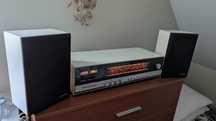 piękny biały Telefunken Allegro 301 z kolumnami - vintage 1972