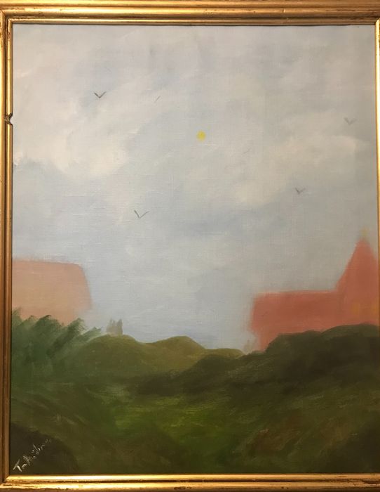 Kolekcja obrazów olejnych na płótnie (5 obrazów), II połowa XX w.