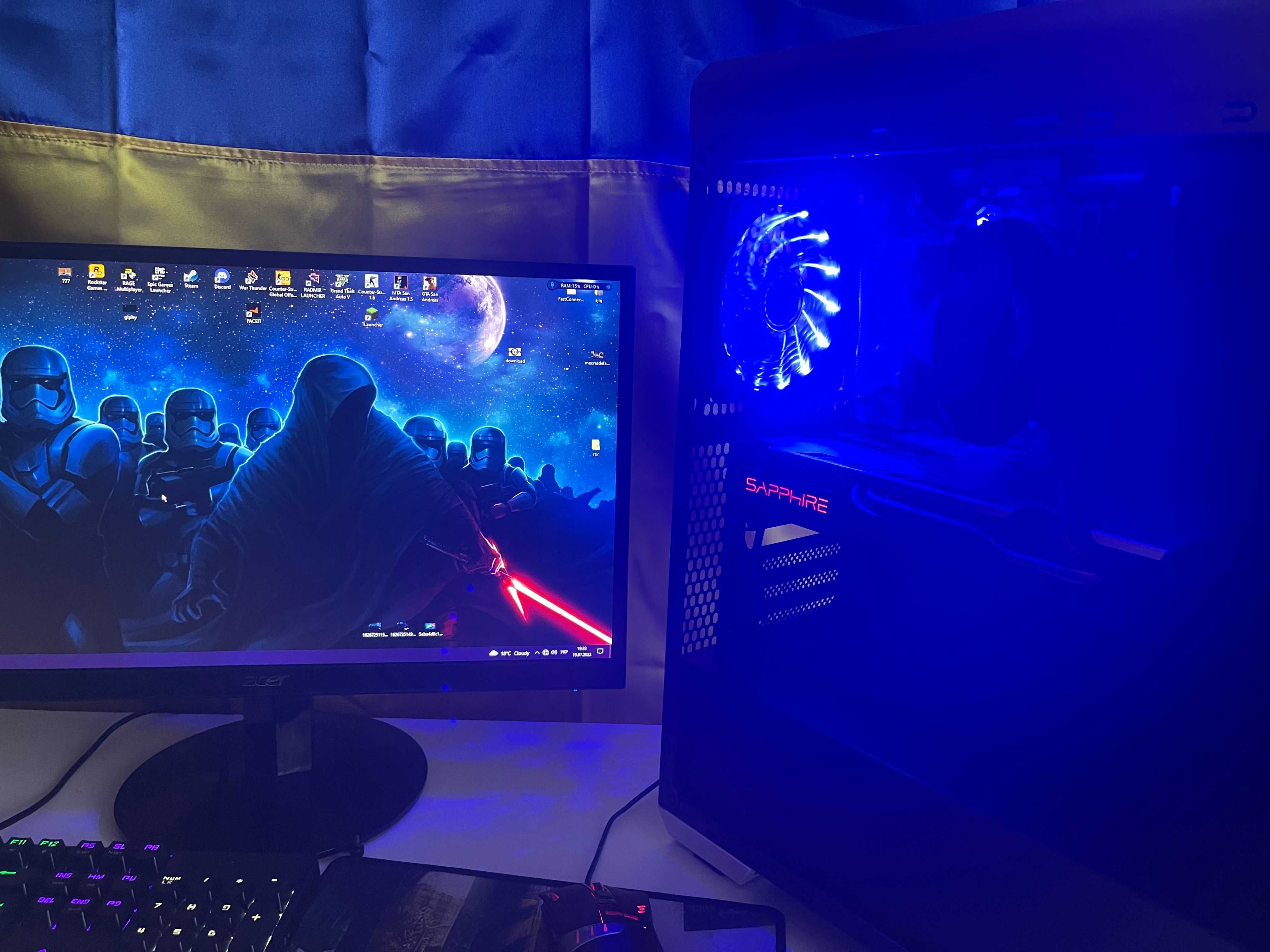 Продам Ігровий ПК Intel Core i3/RX570/8gb DDR4/SSD+HDD