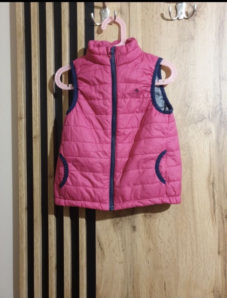 Bezrękawnik dziecięcy bez kaptura 116 cm