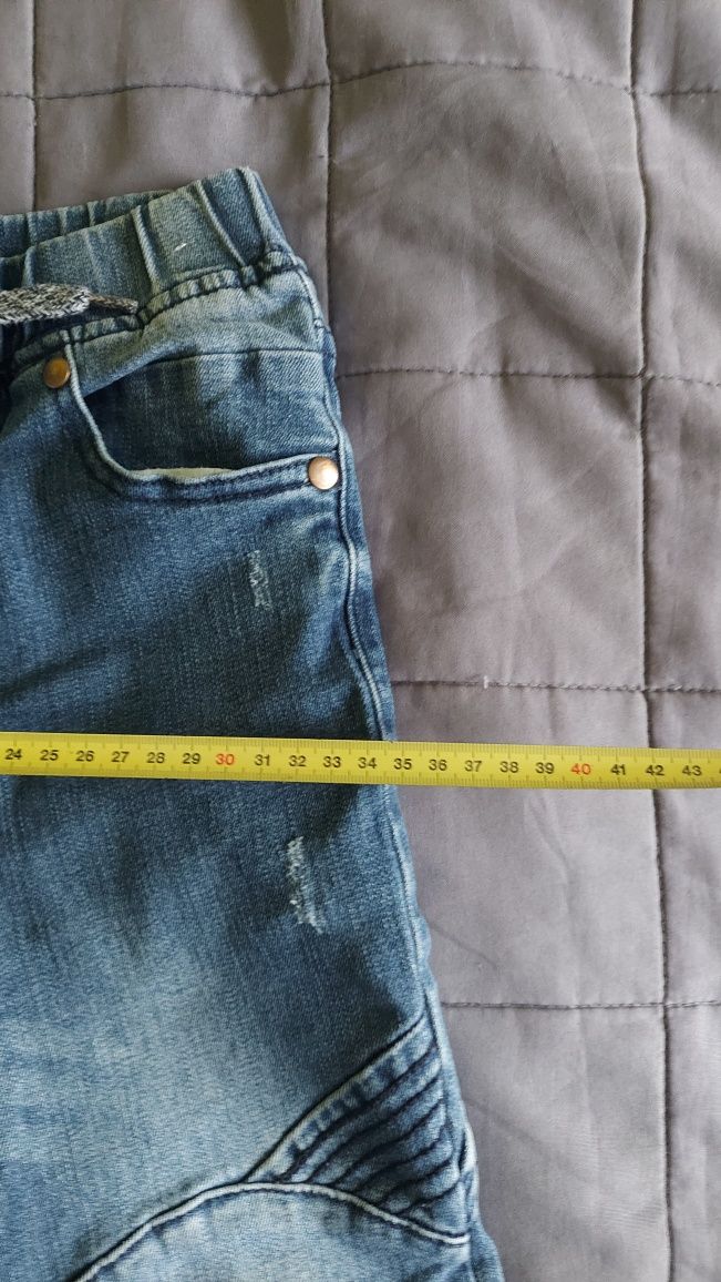 Spodnie jeansy elastyczne rozm 122