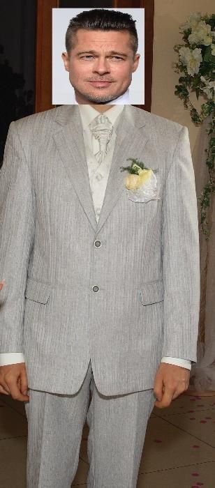 мужской костюм Volary, жилетка, галстук на праздничное мероприятие