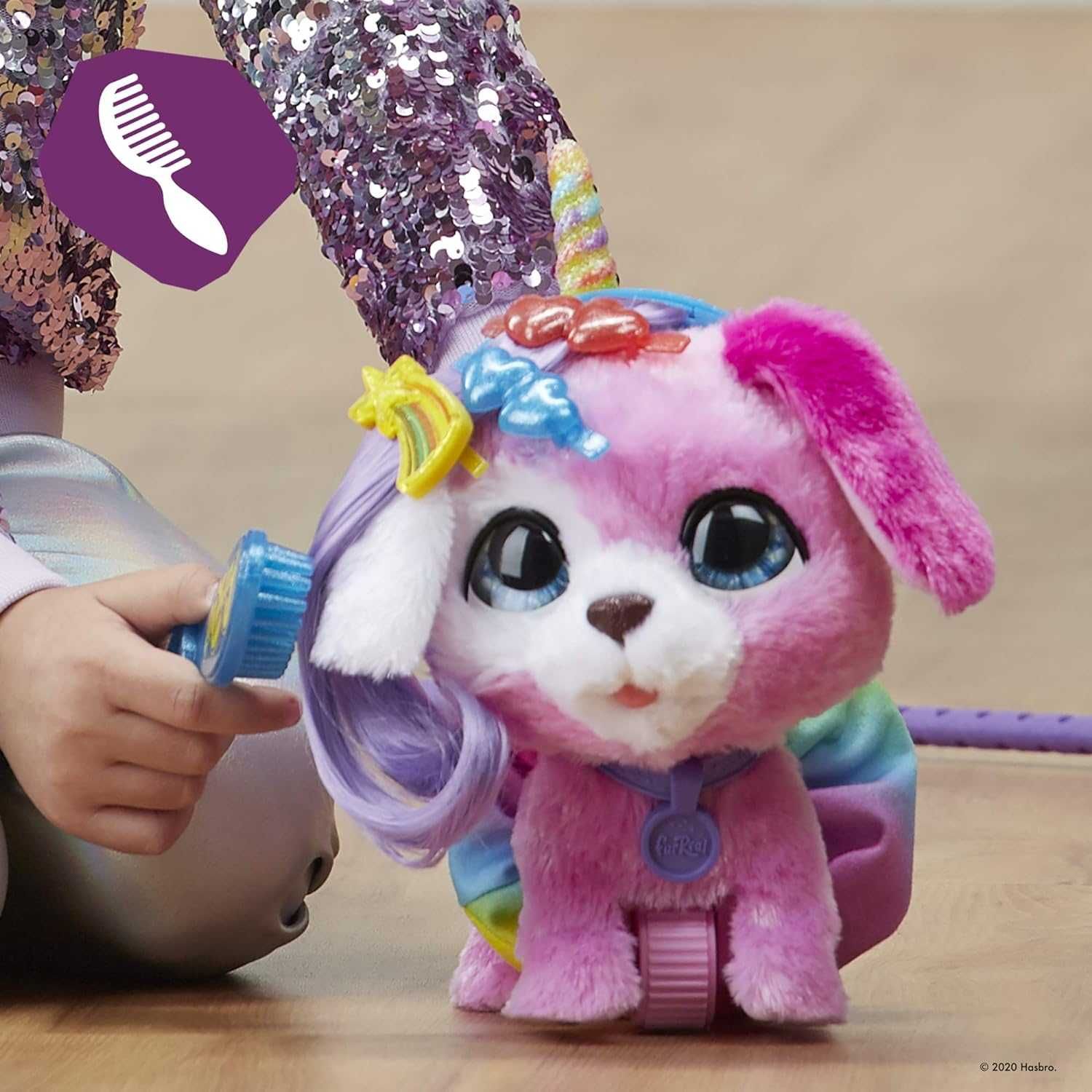 Гламурный Щенок на поводке FurReal Glamalots Puppy F1544