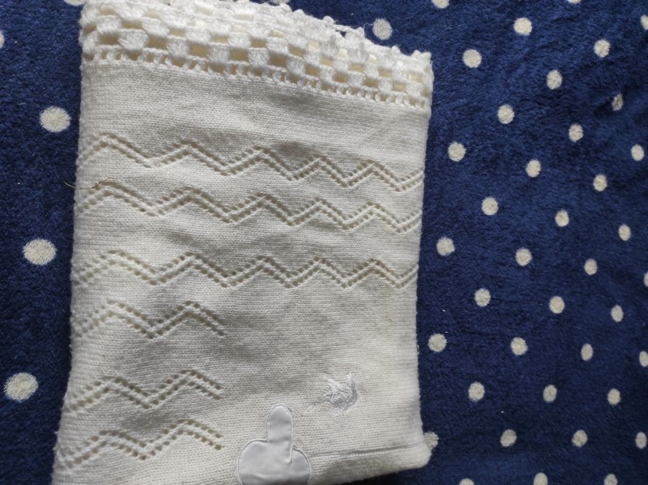 Kocyk dla dziecka ażurowy