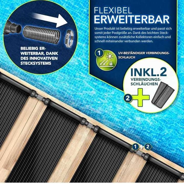 Zestaw kolektorów słonecznych do basenu tillex 120x500