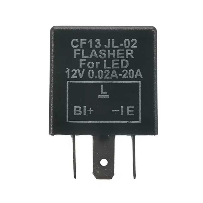 Relé de piscas 3 pinos 12V universal - LED e lâmpadas convencionais