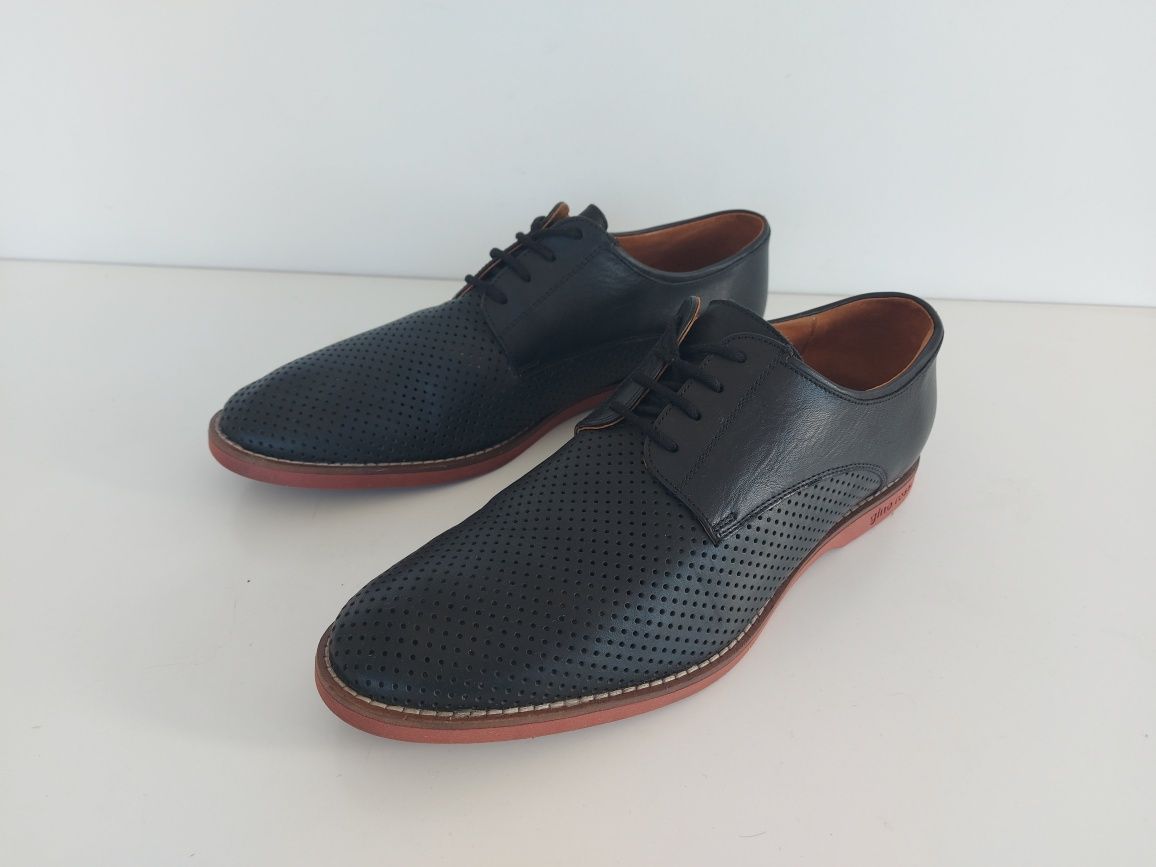 Buty męskie skórzane Gino Rossi w rozmiarze 42