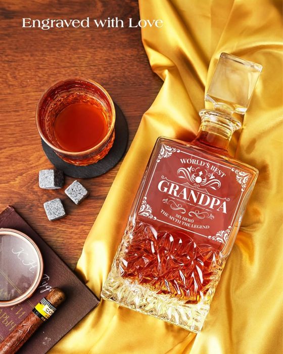 Zestaw karafek do whisky Kollea ze szklankami dla dziadka