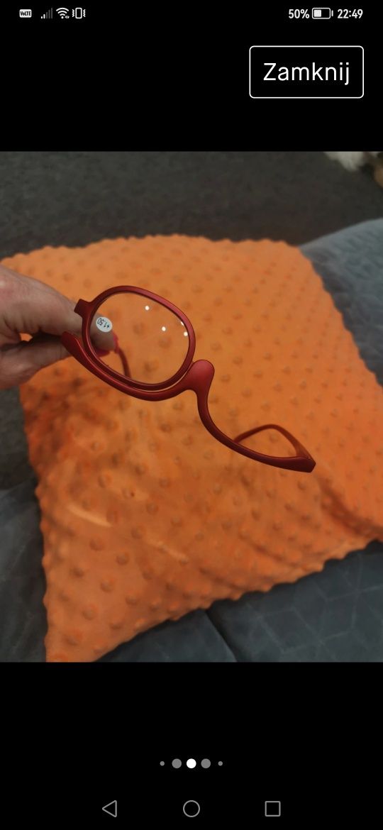 Okulary do makijażu + 1,5 okulary z jednym szkłem