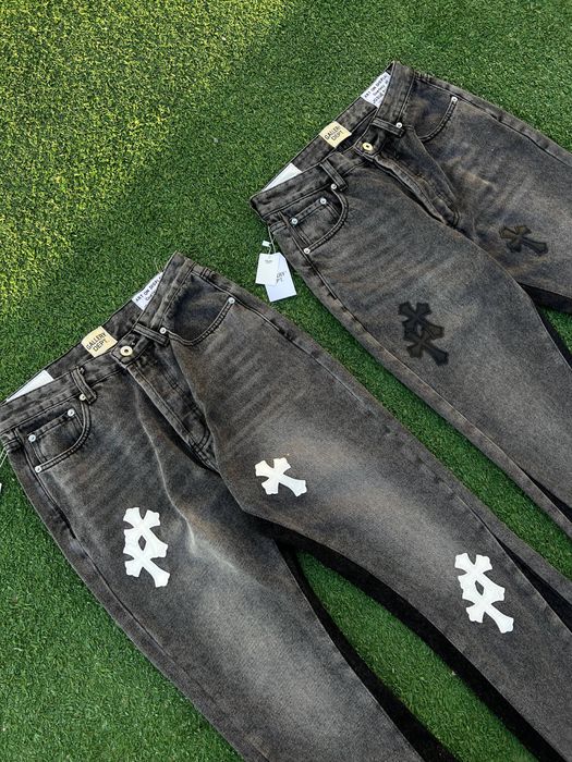 ‼️НОВИНКА‼️ Джинси Gallery dept x Chrome hearts Flared/Skini/Кльош