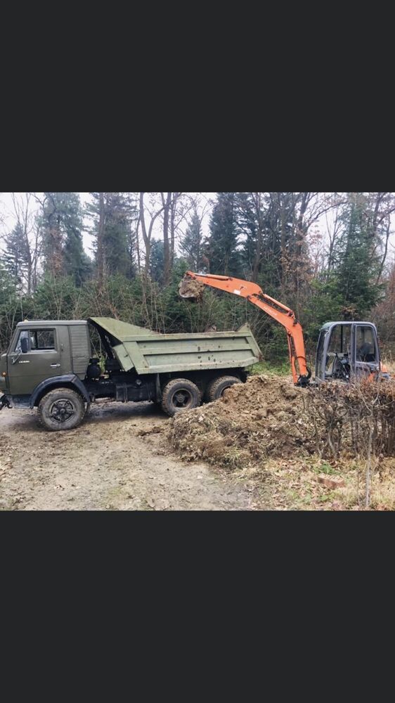 Пісок Щебінь Чорнозем Відсів мачка Цемент Гравій Екскаватор ескаватор