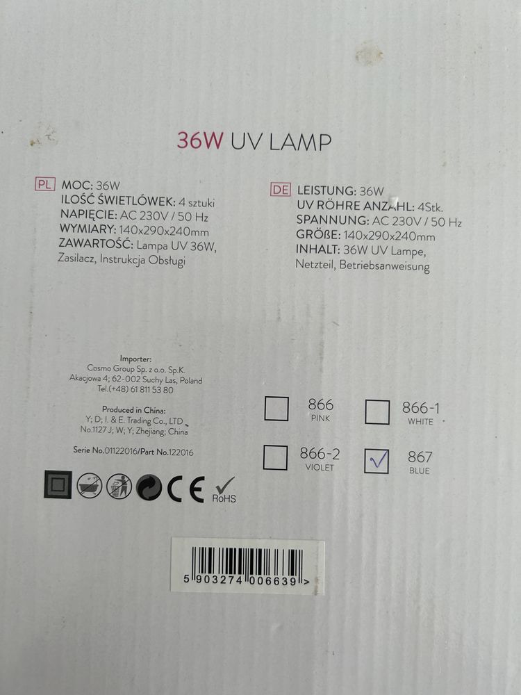 Lampa do paznokci Neonail 867