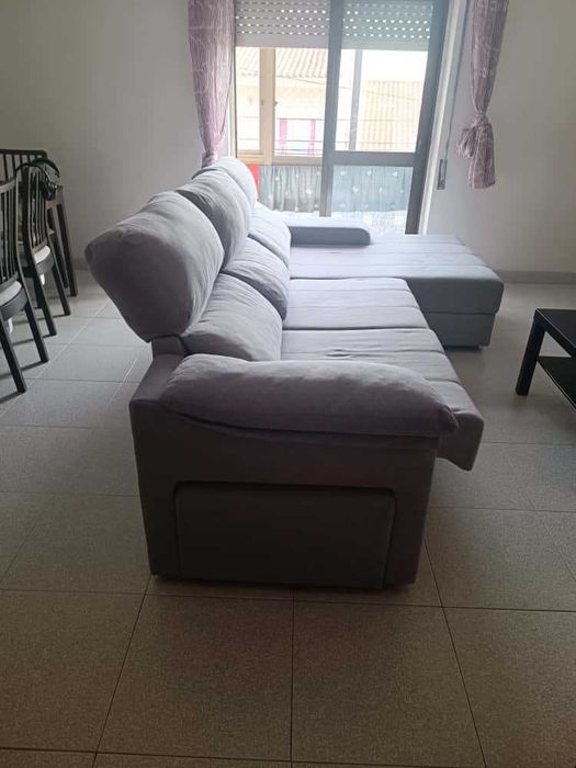 Sofá Conforama 2 lugares + chaise longue