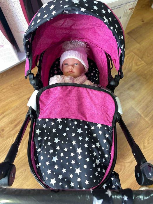 Польская коляска для кукол пупсов Марио Коляска для ляльки пупса Різні