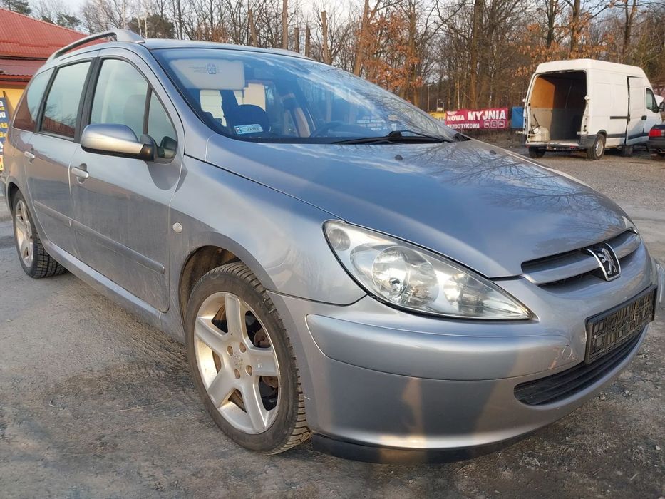 Peugeot 307 SW Kombi silnik 2.0 16v RFN skrzynia biegów automat automatyczna drzwi maska zderzak PDC klapa błotnik lusterko EZAC szyba czołowa fotel fotele dach panorama podsufitka alufelgi 17 cali roleta CAŁY NA CZĘŚCI