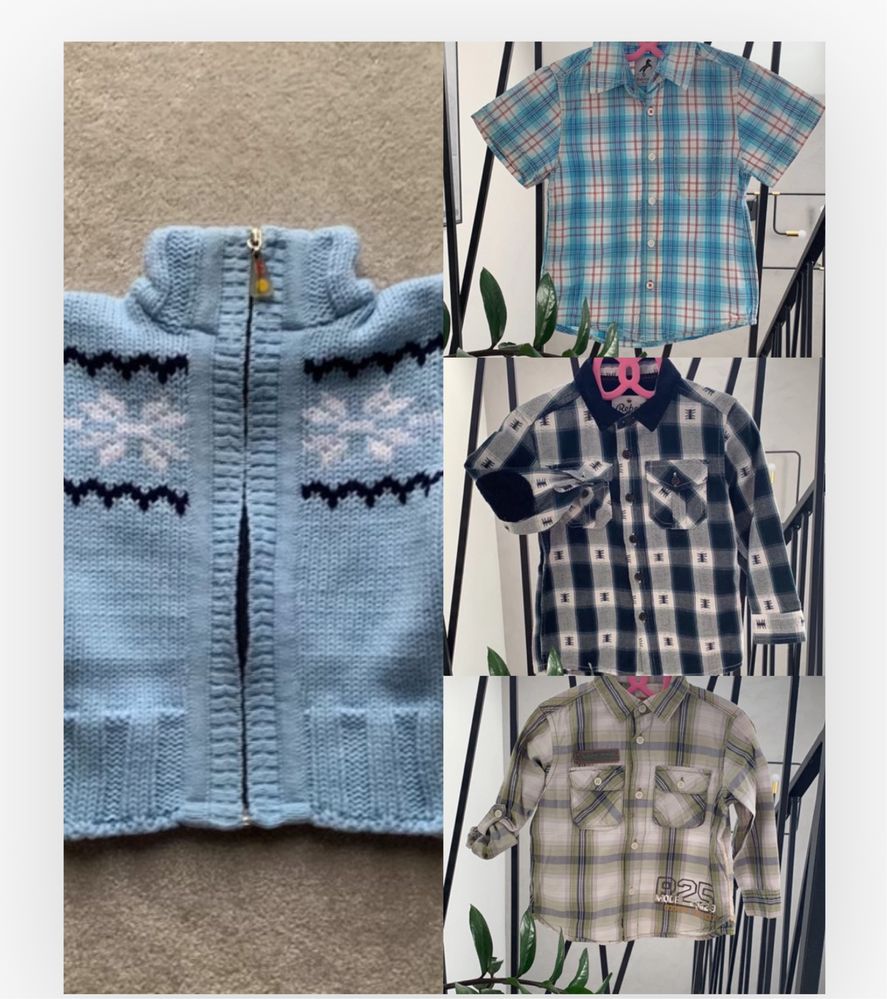 98 zestaw swieta koszule i sweter rebel primark zima sweter świąteczny