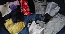 Paka: Bluzki,,H&M,Lemonada,Claiborne+jeansy,,BigSt,Bershka,Kalenji/36