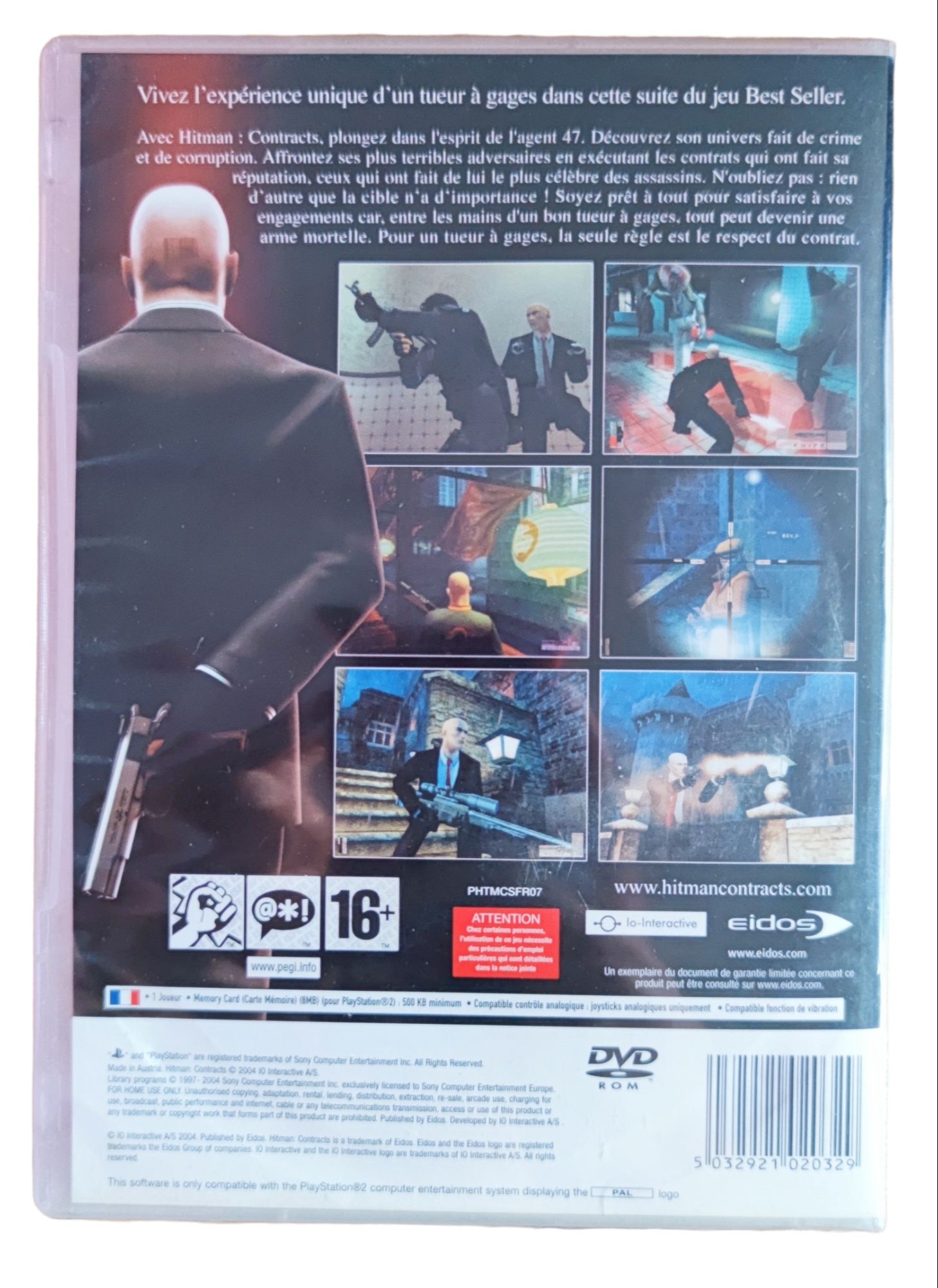 Pudełko Hitman: Contracts PlayStation (PS2)