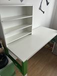 Biurko Ikea Pahl bialo zielone