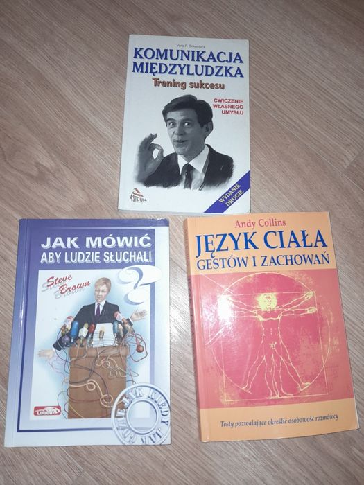 3 książki o komunikacji i mówie ciała. Cena za całość