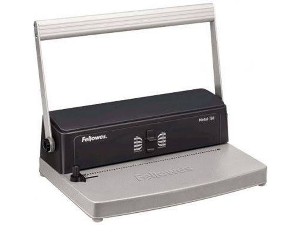 Fellowes Encadernadora manual de espiral metálica Metal 50 - Impecável