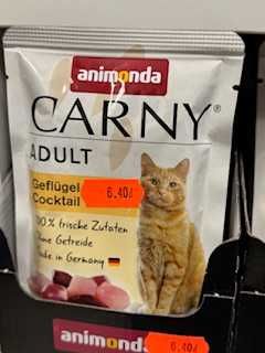 karma dla kota animonda carny saszetki GRUBY KOCUR sklep zoologiczny