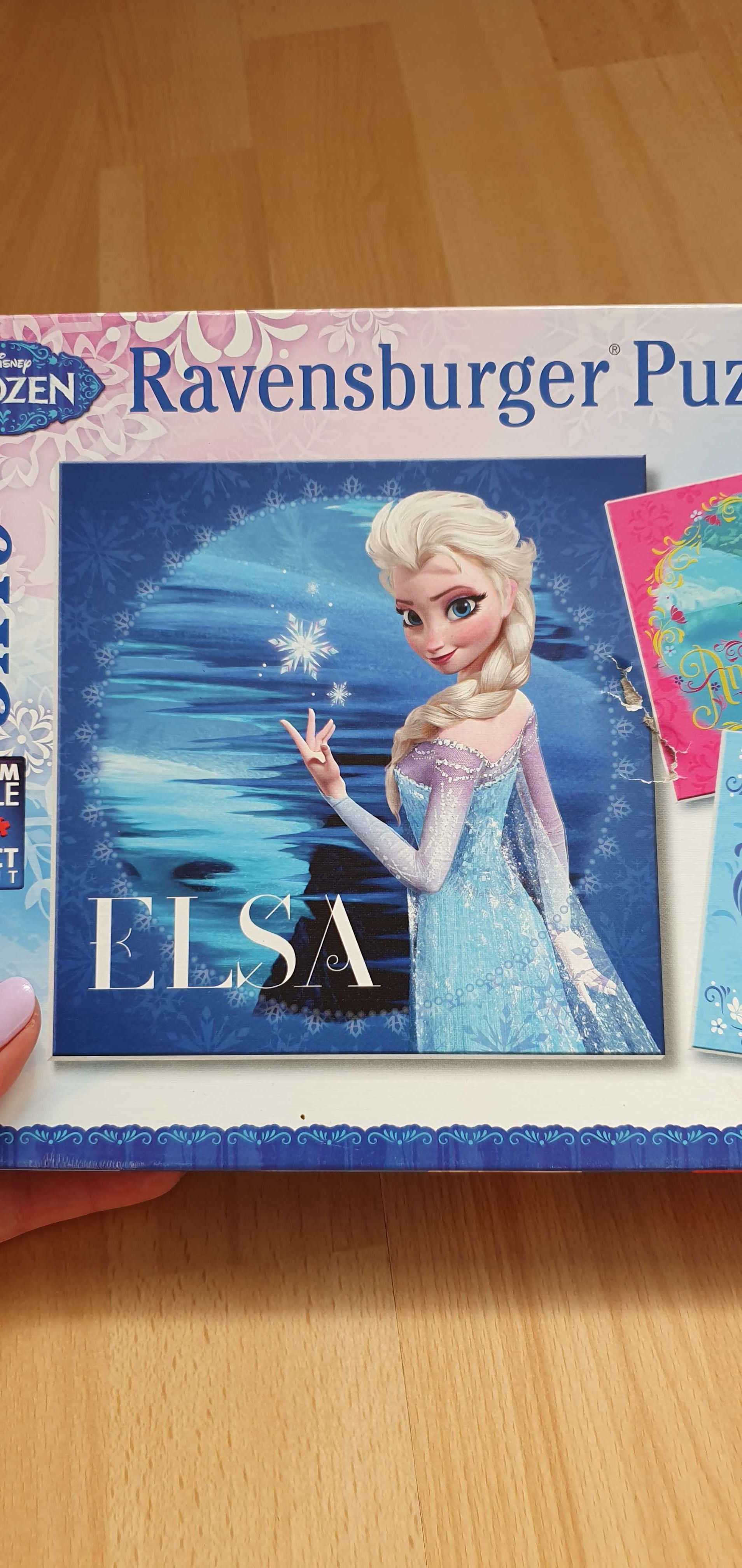 Zestaw trzech pudełek puzzli Frozen, Kraina Lodu
