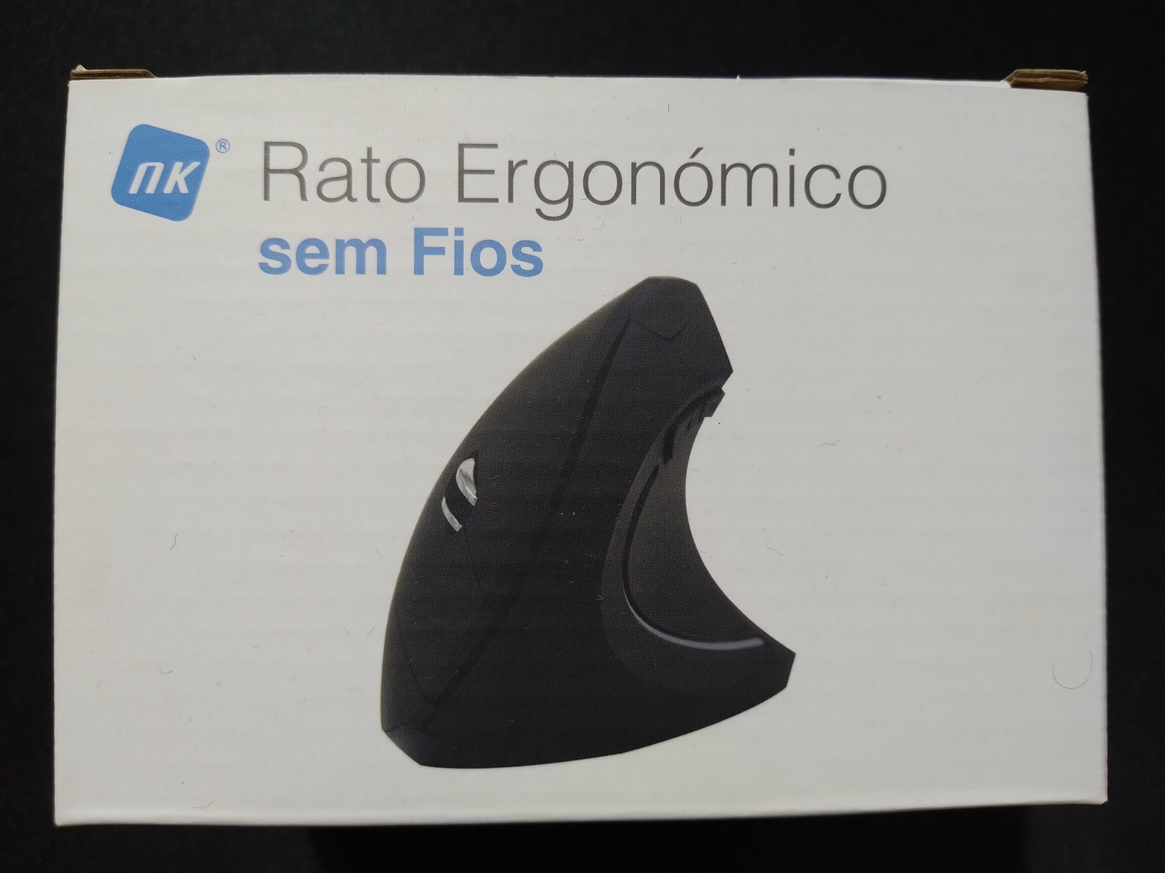 Rato ergonómico novo sem fios com garantia