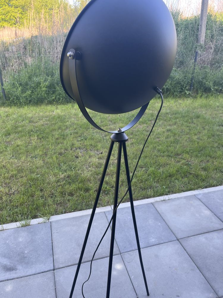 Lampa podłogowa Mona stalowa czarno-złota