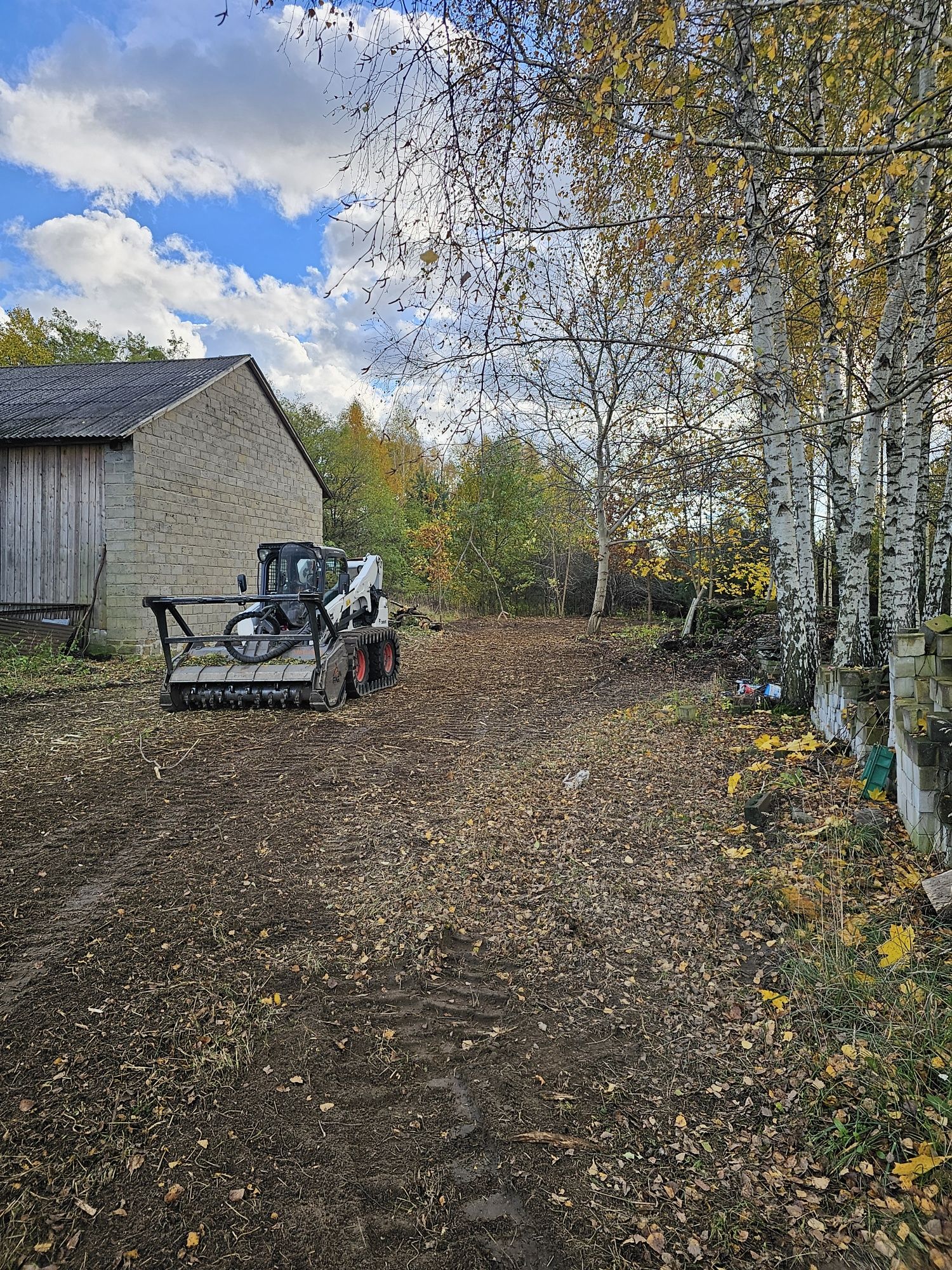 Mulczer leśny, karczowanie, mulczowanie.