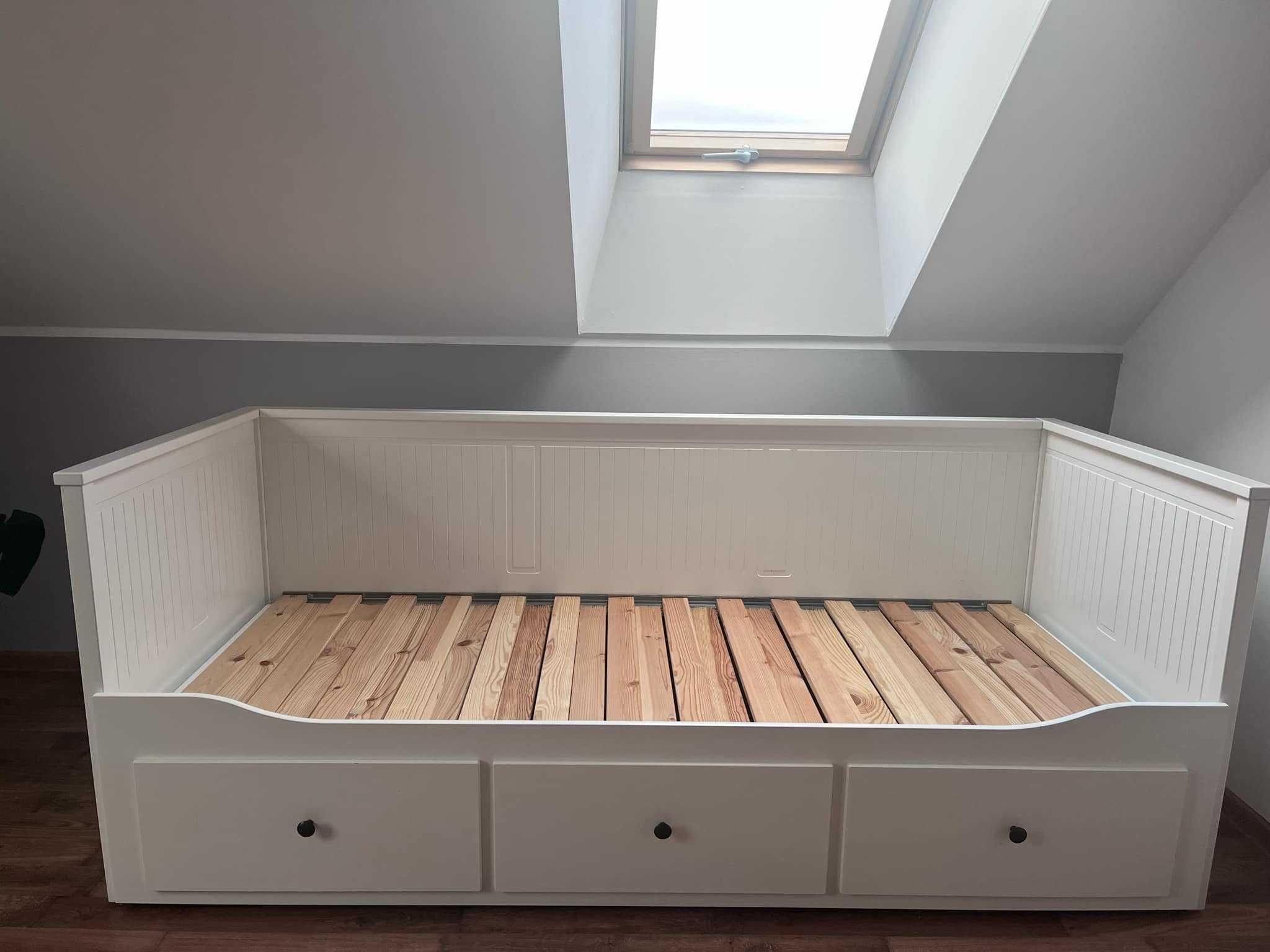 łóżko hemnes białe, jak nowe