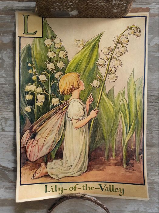 Retro Vintage - Flower Fairy/Harajuku Art - plakat papierowy (A3)