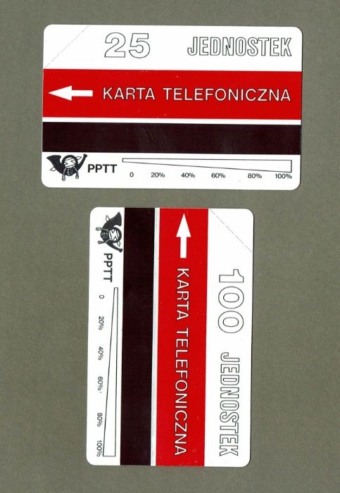 2 x bardzo rzadkie karty telefoniczne z Papierzem z 1991 roku