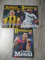 Książki o Ronaldo, Messim i Lewandowskim