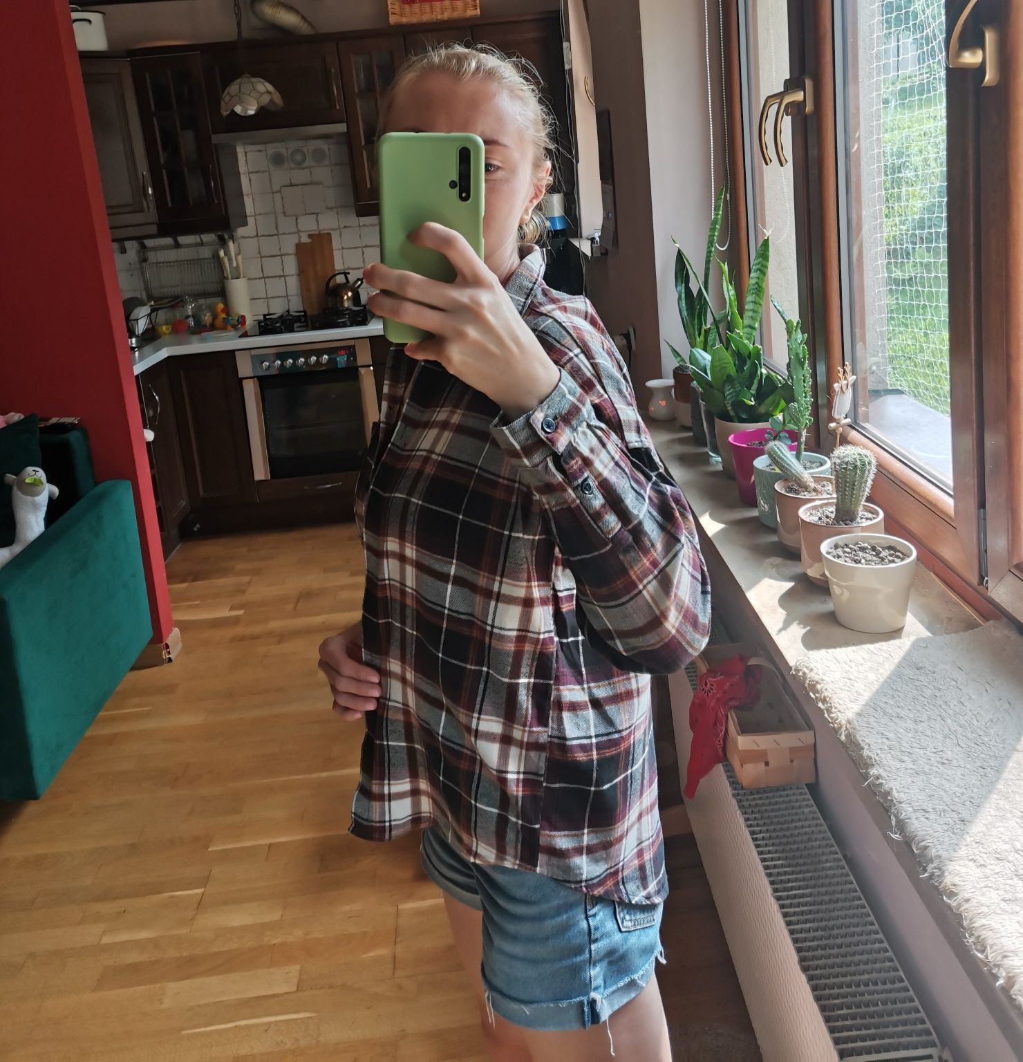 Bawełniana, flanelowa koszula
