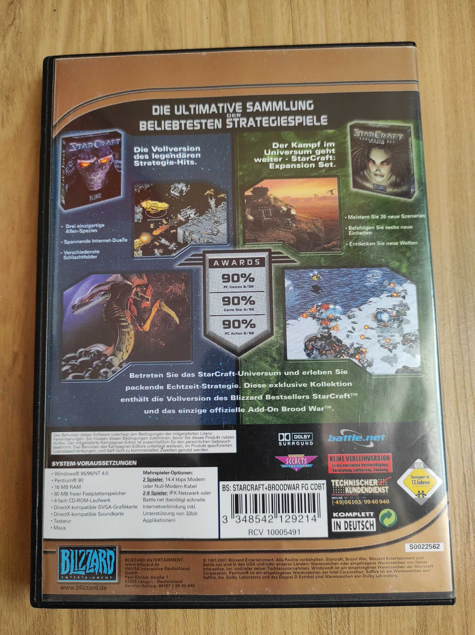 StarCraft z dodatkiem. Gra PC CD - ROM
