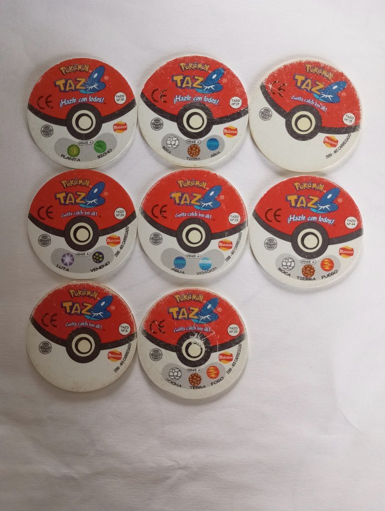 Pokémon tazos 1 originais
