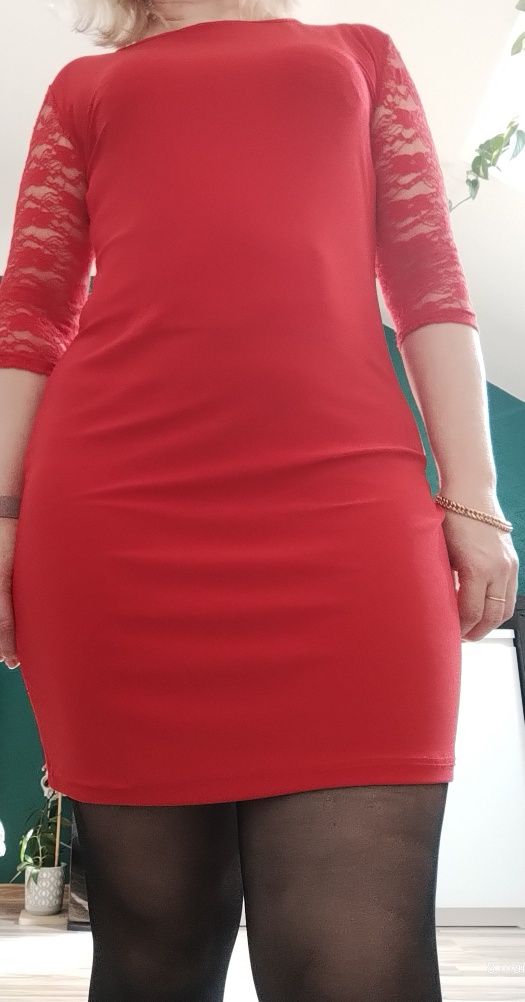 Sukienka czerwona M, bdb