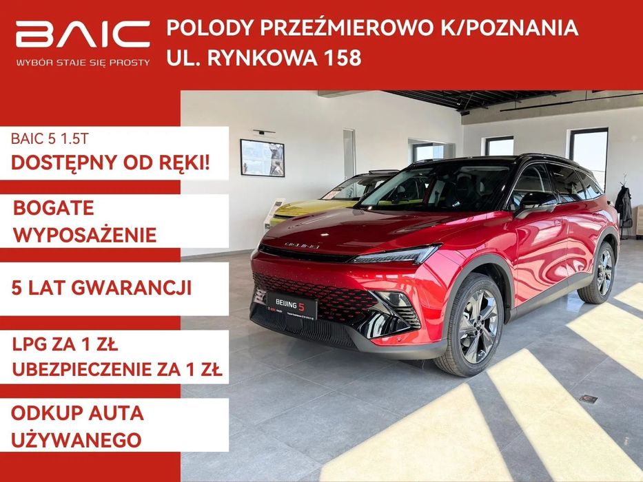 BAIC 5 1.5 177KM | kamera 360 | czujniki przód/tył | okno dachowe | odkup!
