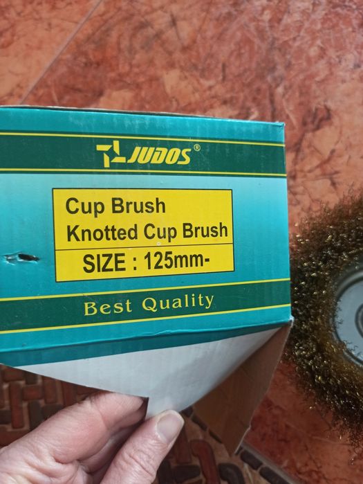 Щітка торцева на болгарку (КШМ) з плетеного дроту ø 125 мм х М14 Judos