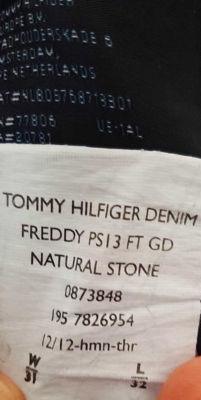 Jasno-granatowe spodnie męskie Tommy Hilfiger 32/32 rozmiar L