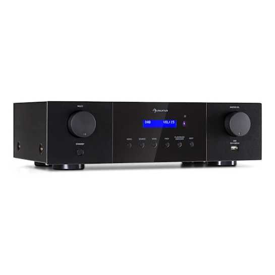 Стереопідсилювач Auna AMP-4000 DAB Hi-Fi DAB+ Радіо USB BT (Німеччина)